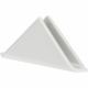 Servilletero de porcelana blanca triangular