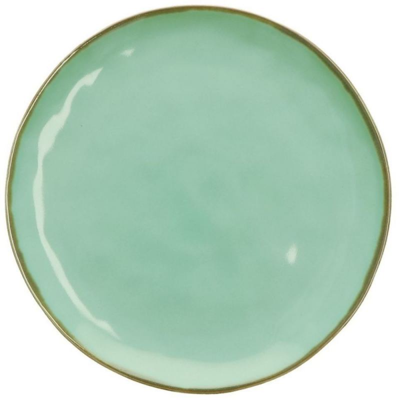 Plato de postre 20 cm verde agua 