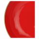 bowl /plato hondo de 21 cm rojo en cerámica de gres
