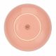 cuenco /plato hondo de 21 cm rosa en cerámica de gres