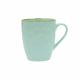 Taza cerámica esmaltada verde agua