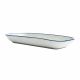 Fuente rectangular de porcelana 26 x 10 x 3,2 cm