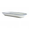 Fuente rectangular de porcelana 26 x 10 x 3,2 cm
