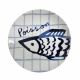 plato de porcelana de 19, 2 cm, diseño Poisson