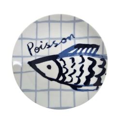 plato de porcelana de 19, 2 cm, diseño Poisson