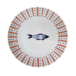 Plato llano de porcelana de 27 cm