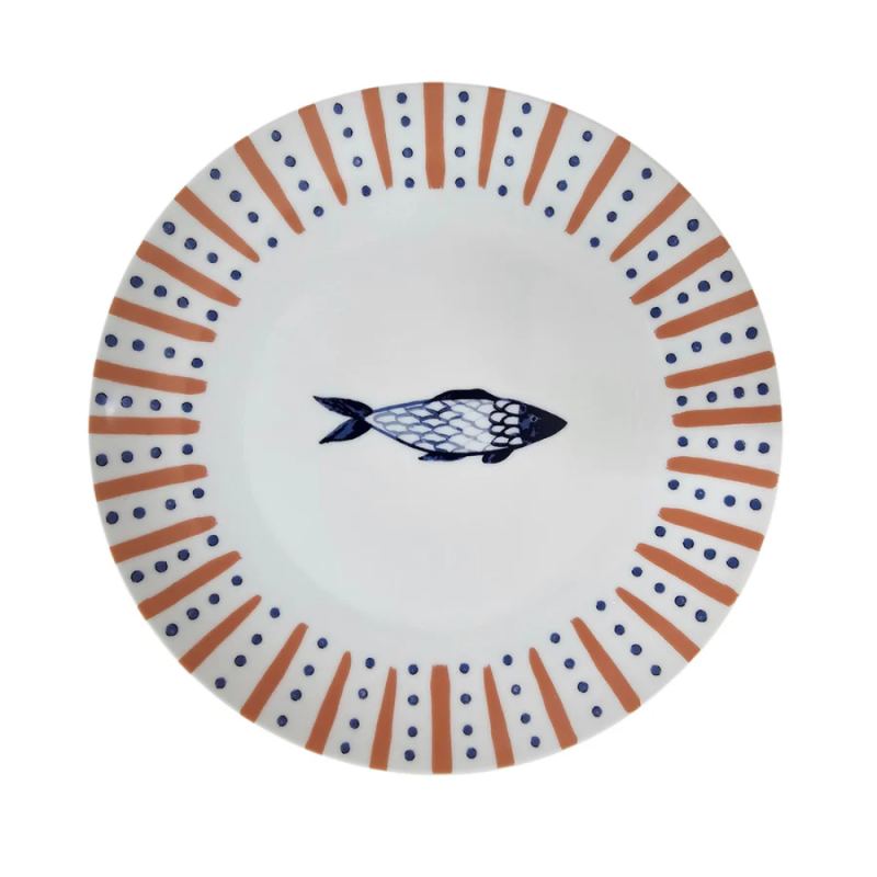 Plato llano de porcelana de 27 cm