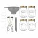 kit 8 Piezas Para Conservas Kilner 