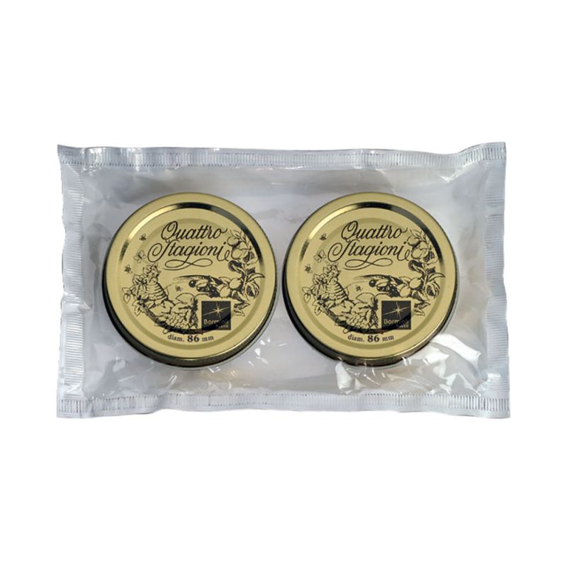 Pack tapas metálicas cuatro Estaciones - 8.6 cm