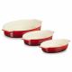 Set de 3 bandejas Le Creuset cereza