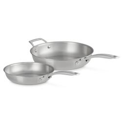 Juego de sartenes essential 3 ply acero inoxidable Le Creuset