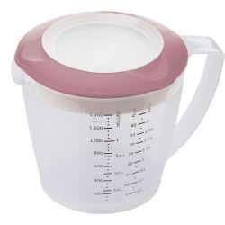 Jarra medidora y mezcladora de 1,4L en Rosa