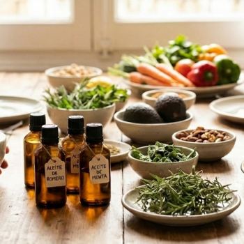 Cocina con aceites terapéuticos