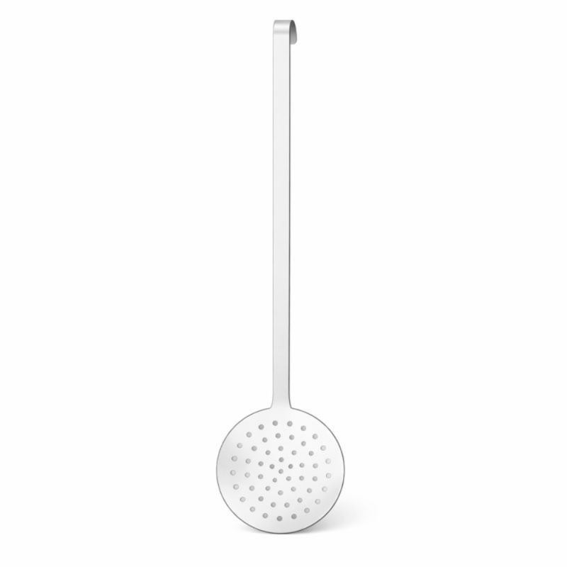 Espumadera Esmaltada en Blanco 10cm