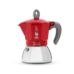 Cafetera Italiana Inducción Roja - 4 tazas