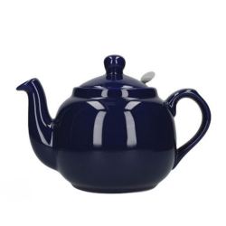 Tetera De Loza Azul Cobalto Con Filtro 1.2L 4 tazas
