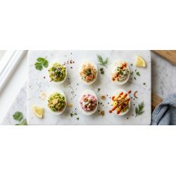 Curso de huevos rellenos: técnicas, rellenos creativos y presentaciones