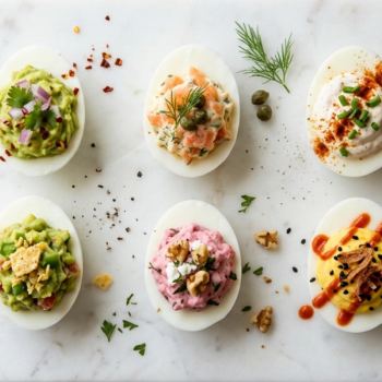 Huevos rellenos: rellenos creativos y presentaciones