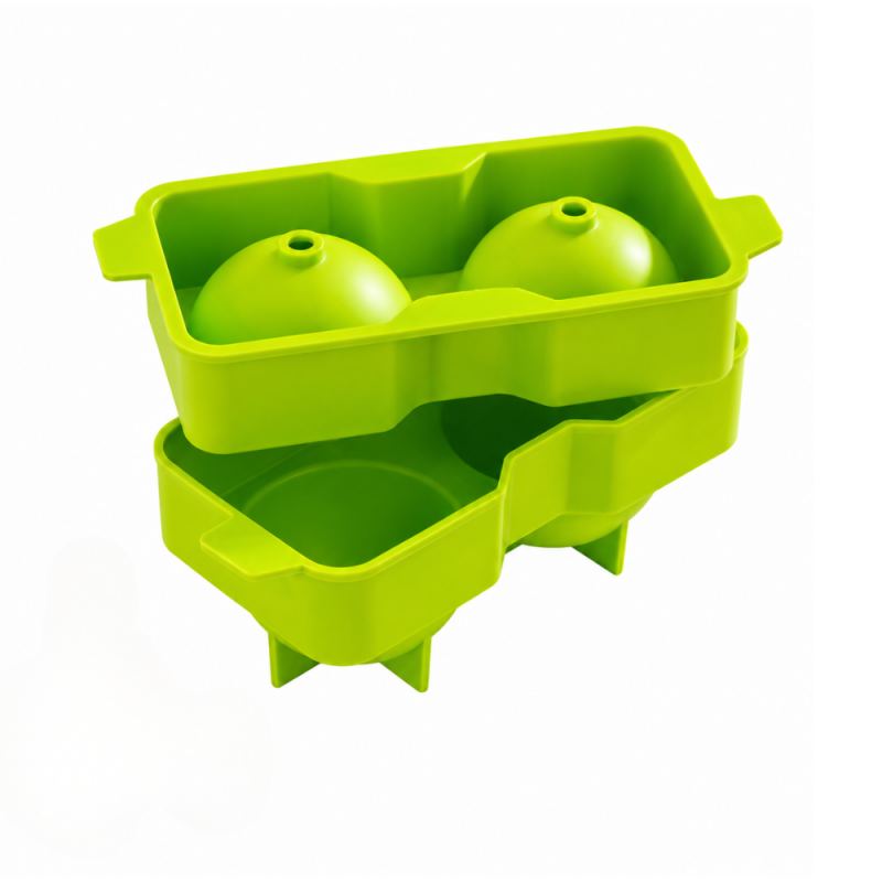 Molde de silicona para hielo esférico 2 bolas