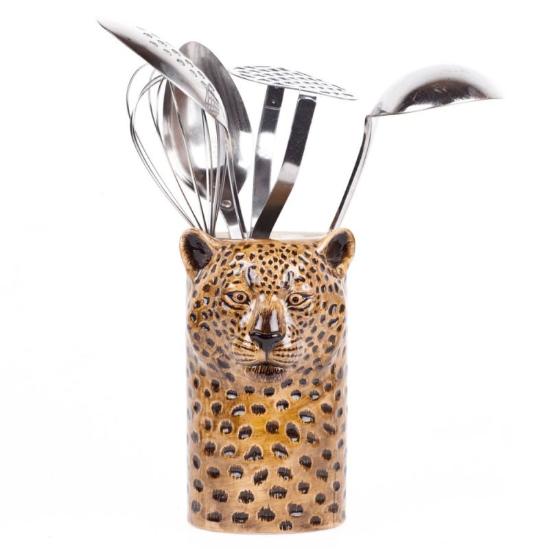 Portautensilios leopardo