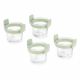 Set de 4 mini vasos de vidrio para freidora de aire Lékué