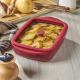 Fuente para horno de cristal de borosilicato 0,8 L Cherry
