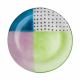 Ensaladera de vidrio artesanal de 30,5 cm