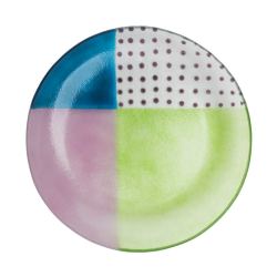 Ensaladera de vidrio artesanal de 30,5 cm