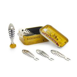 Set tenedores para aperitivos sardinas - 6 unidades
