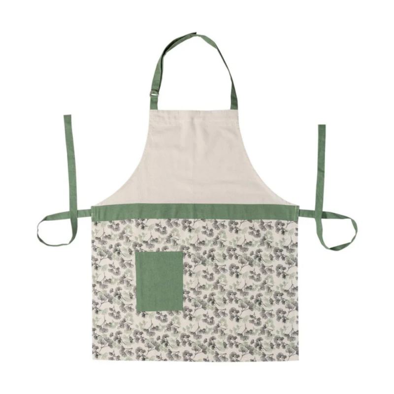 Delantal de cocina de algodón - diseño de hojas