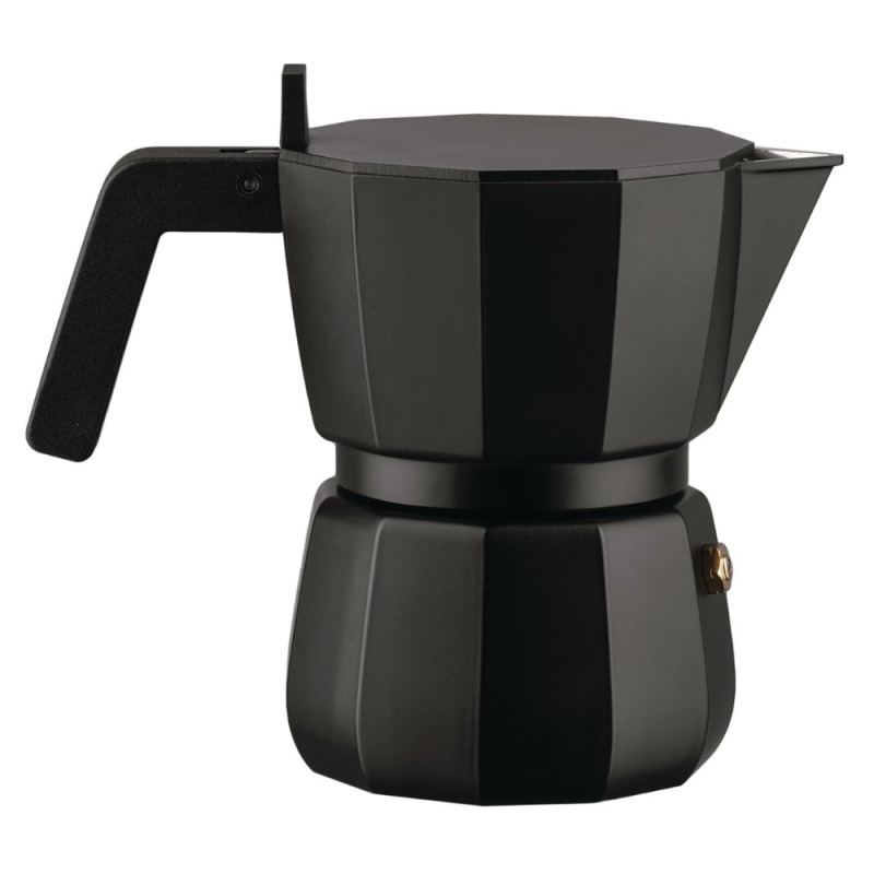 Cafetera Alessi Moka 3 tazas negra