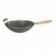 Wok Acero al Carbono 34cm Inducción