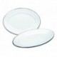 Bandeja Ovalada Blanca Esmaltada