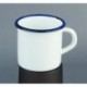 mug esmaltada blanca