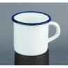 mug esmaltada blanca