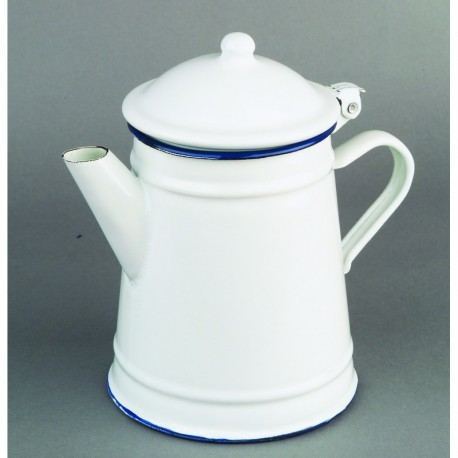 Cafetera Esmaltada Blanca