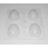 Molde Huevo de Pascua 3D Liso 6 cm 4 uds.