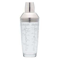 Coctelera Vidrio e Inox 700 ml.