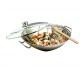 Wok con Tapa Inox Inducción - 30 cm.