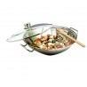 Wok con Tapa Inox Inducción - 30 cm.