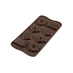 Molde Chocolatina en forma de Galletas de Chocolate