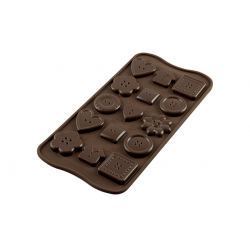 Molde para Botones de Chocolate en Silicona