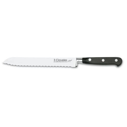 Cuchillo de Pan 3 Claveles - 20cm