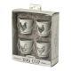 Set de 4 Hueveras con Forma de Cubo Vintage