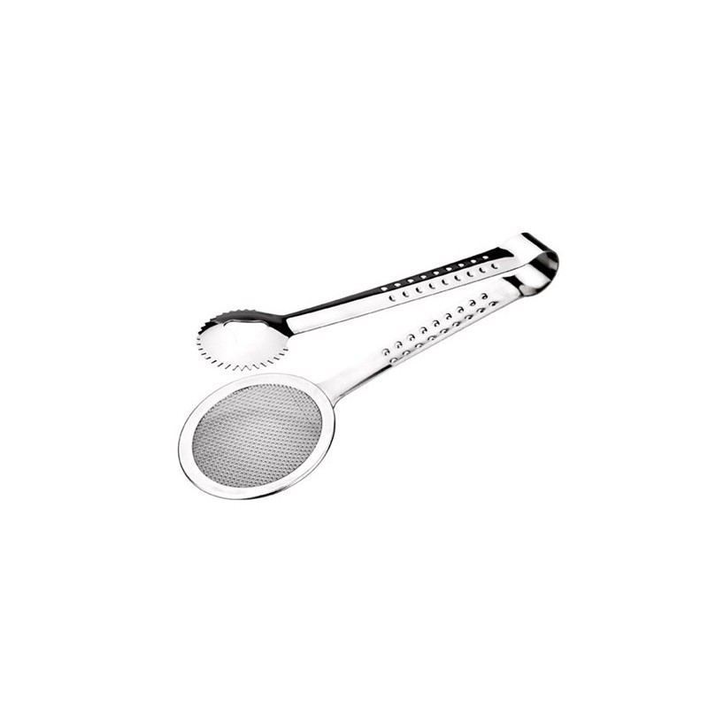 Pinza de cocina para frituras con mango blanco 3.8 pulgadas Durafio