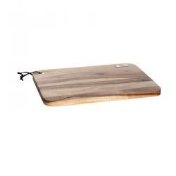 Tabla de madera de acacia rectangular