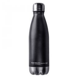 Termo Botella 500 ml - Negro/Plata