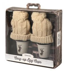 Huevera en Forma de Cubo con Gorro - Set 2 Unidades