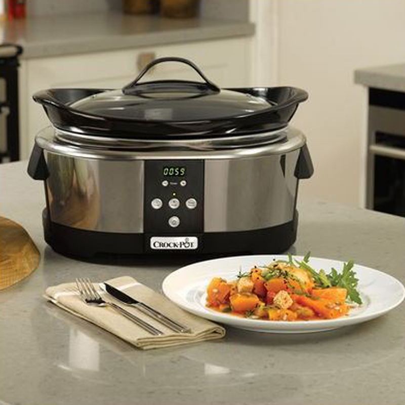 Crock-pot, olla de cocción lenta, con capacidad de 5.7 litros.