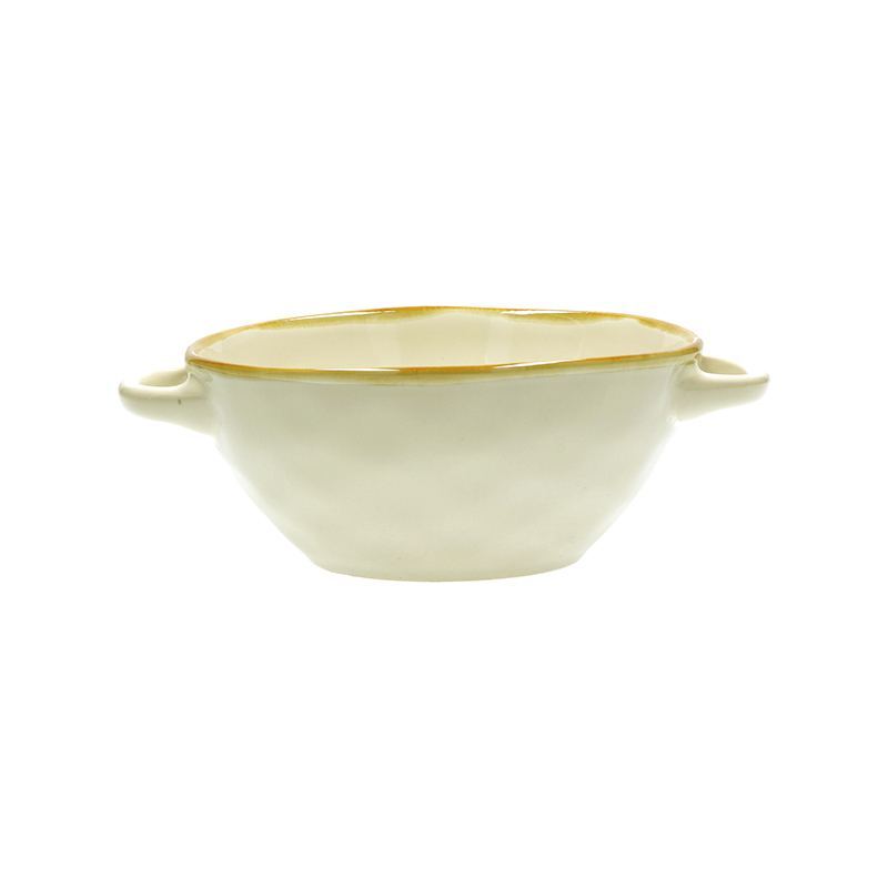 Bol con Asas Gres Crema